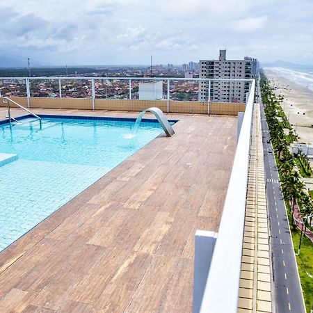 Apto C Wi-Fi A Beira-Mar Na Praia Jardim Real Sp Appartement Praia Grande  Buitenkant foto