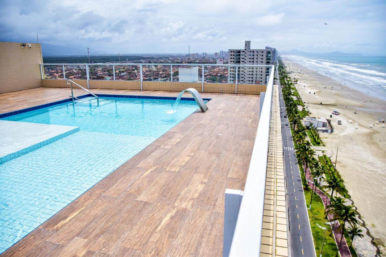 Apto C Wi-Fi A Beira-Mar Na Praia Jardim Real Sp Appartement Praia Grande  Buitenkant foto