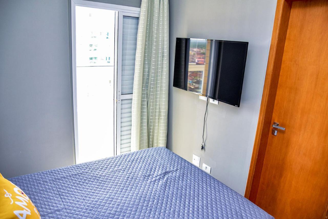 Apto C Wi-Fi A Beira-Mar Na Praia Jardim Real Sp Appartement Praia Grande  Buitenkant foto