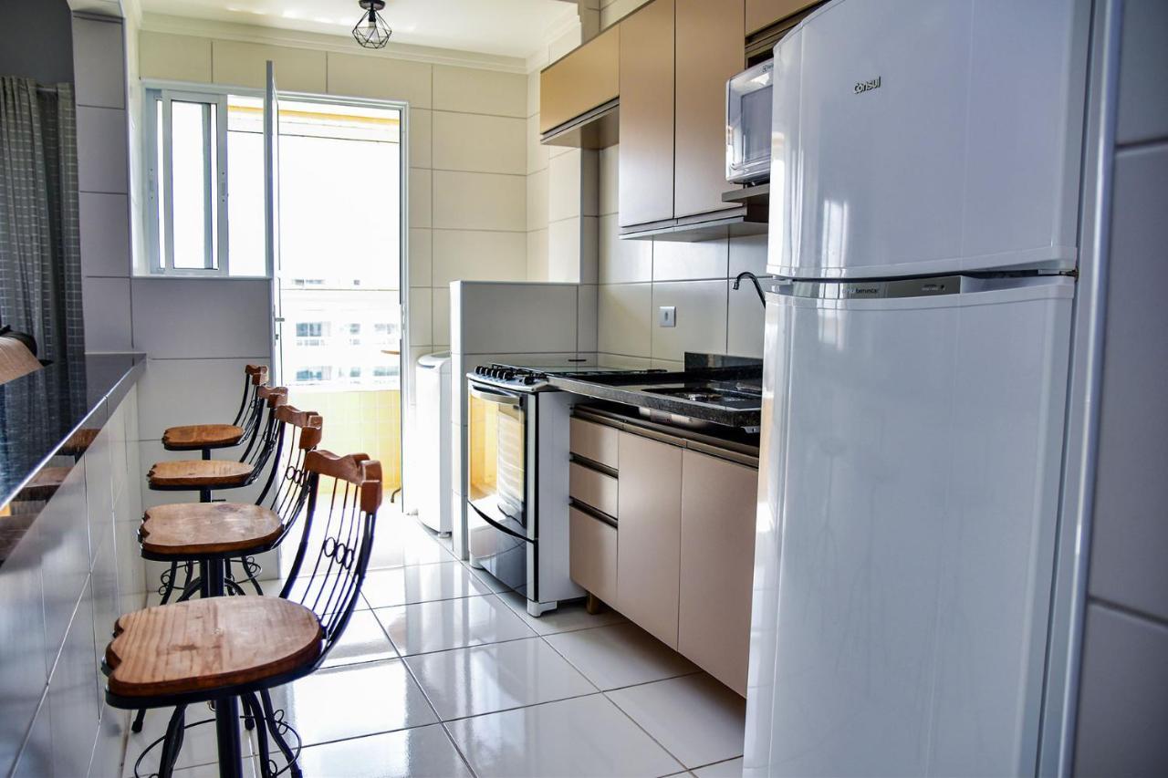 Apto C Wi-Fi A Beira-Mar Na Praia Jardim Real Sp Appartement Praia Grande  Buitenkant foto